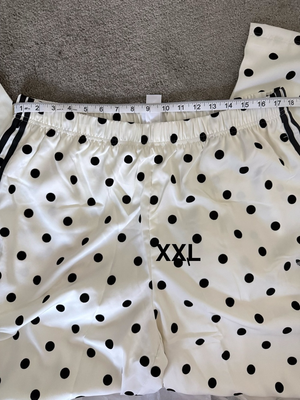 NWT adidas SATIN POLKA DOTS WIDE LEG PANT - Picture 12 of 12